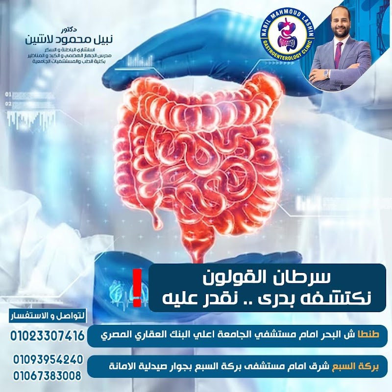 Nabil lasheen عياده دكتور نبيل لاشين استشاري الباطنه والمناظير والغدد والسكر) - صورة 2
