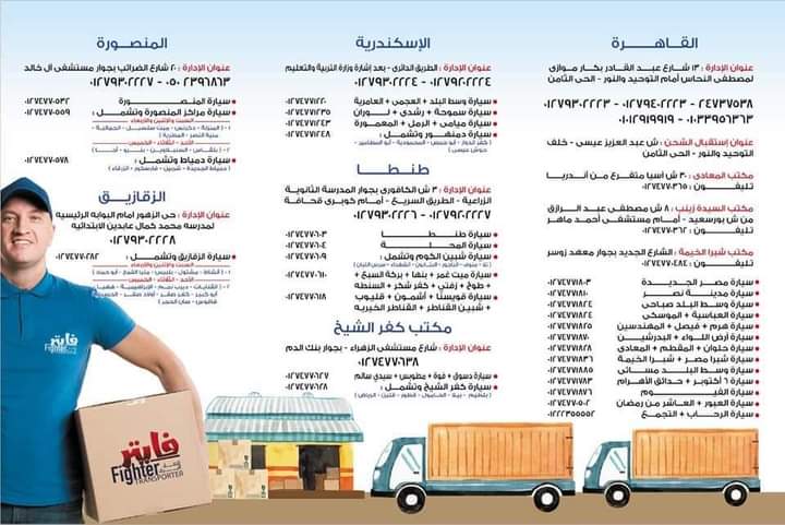 شركة فايتر للشحن باسيوط